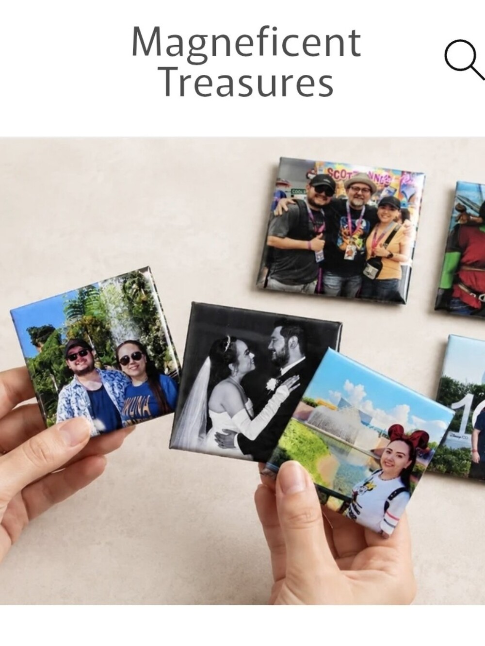 Custom Photo Square Magnets